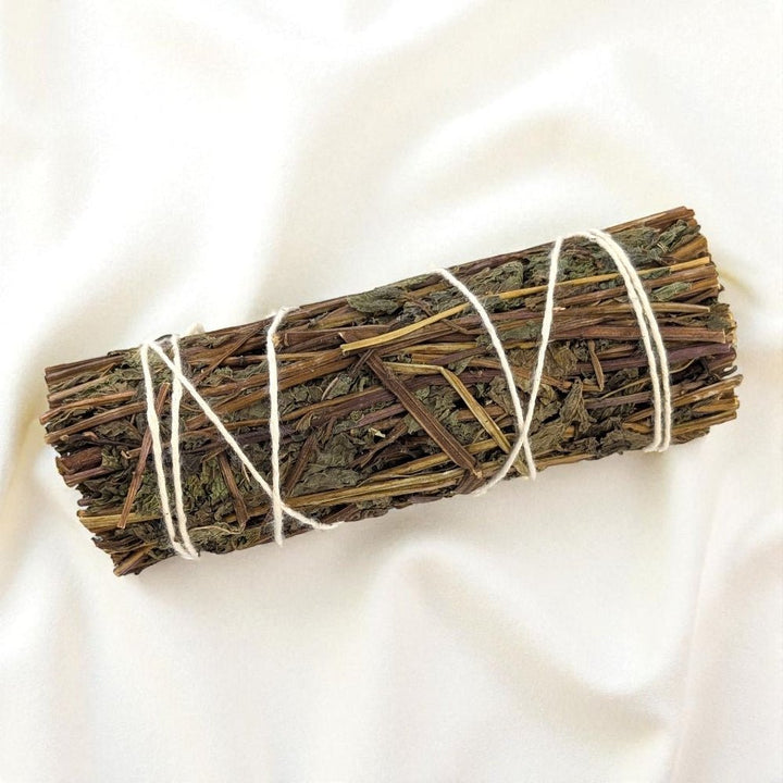 Bundled peppermint stick on a white background available at barrie crystal store