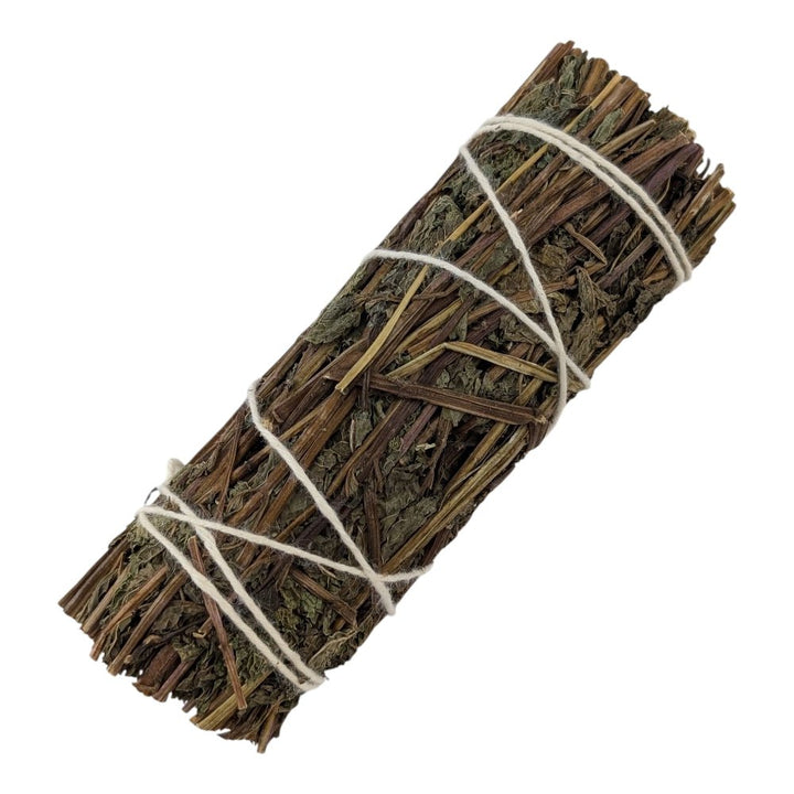 Bundled peppermint sticks tied with twine on a white background available now from zen collection crystal store in Barrie Ontario