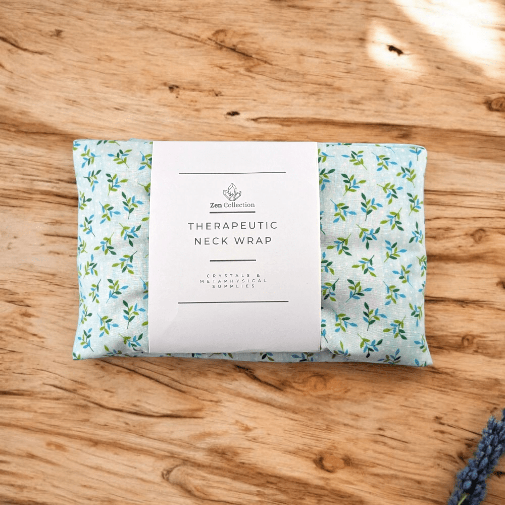 Close-up of Minty Meadow fabric on cotton 