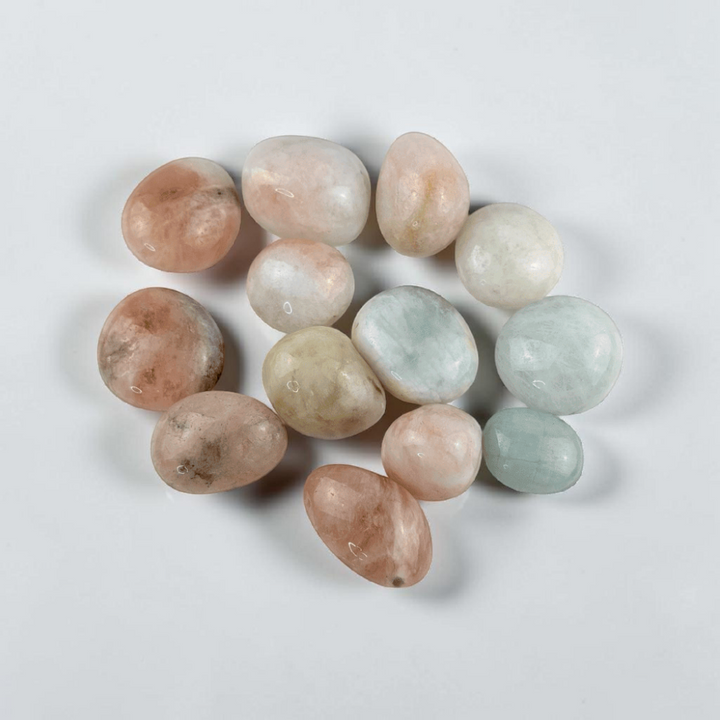 Spiritual clarity stone in tumbled form