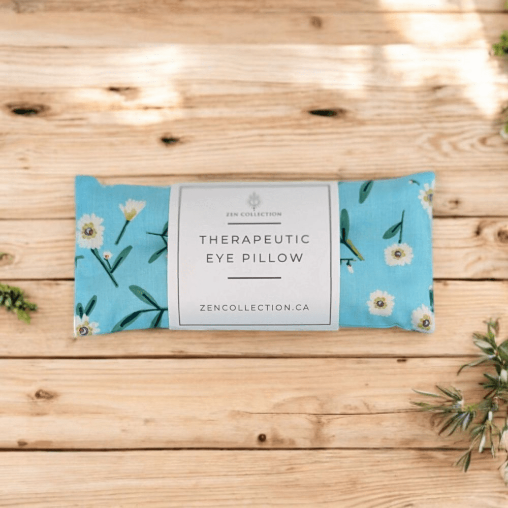Herbal neck wrap and eye pillow duo for relaxation