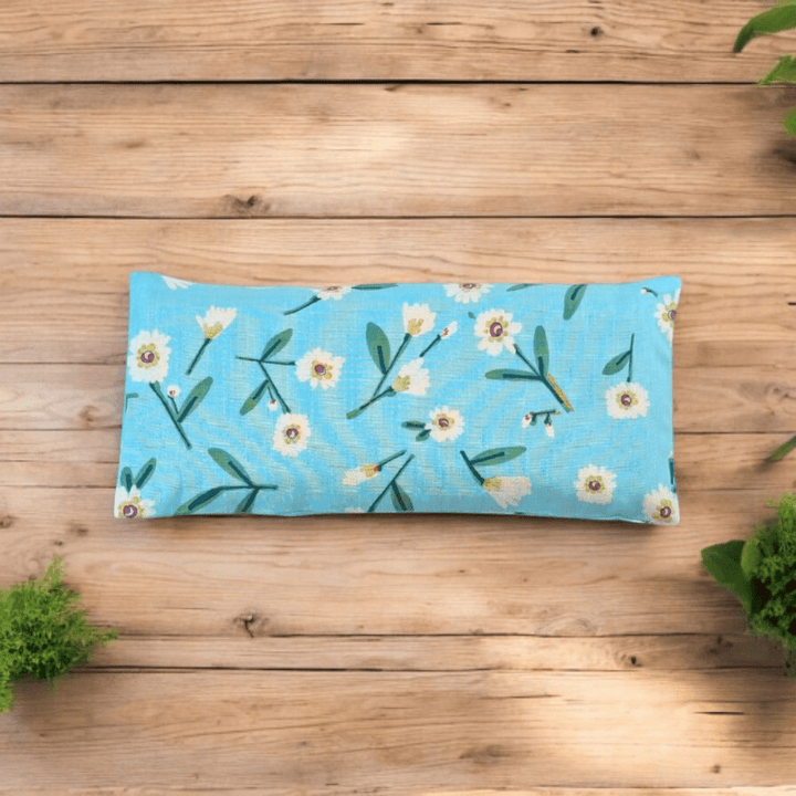 Canadian-made aromatherapy pillow set in floral fabric