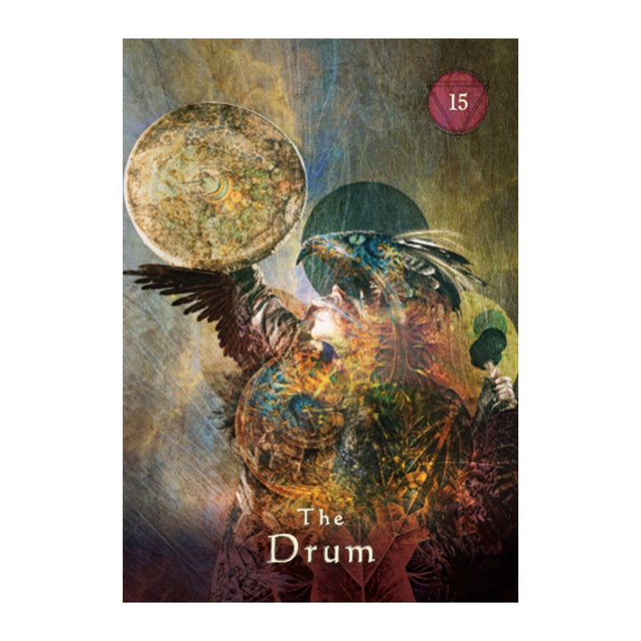 The Drum card from the Mystical Shaman Pocket Oracle Cards