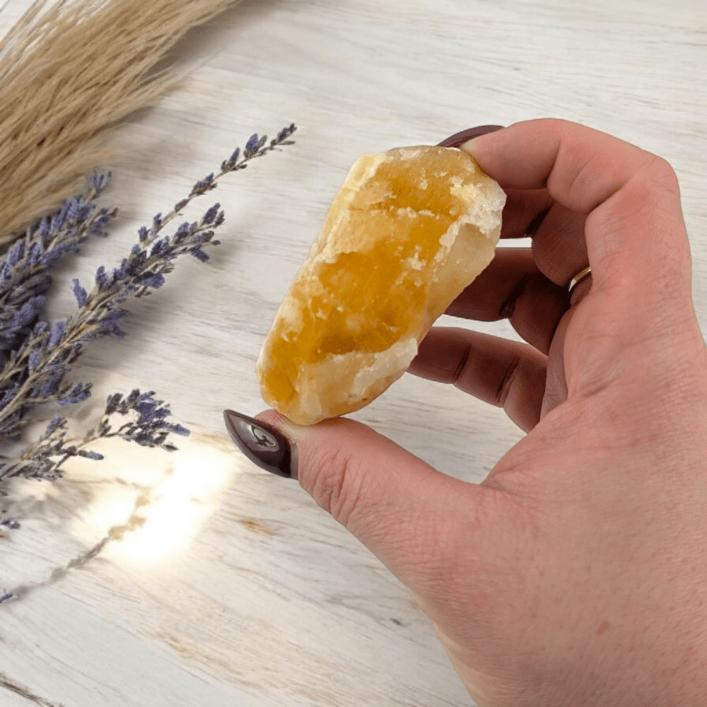 Natural Raw Orange Calcite for Manifestation and Focus