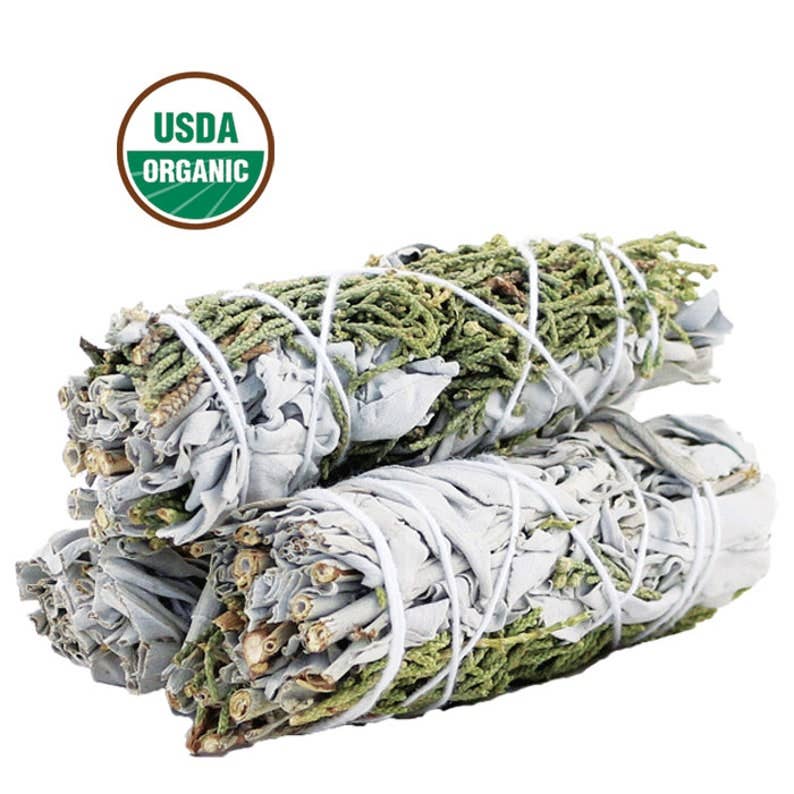 Organic White Sage and Juniper Smudge Stick - Zen Collection