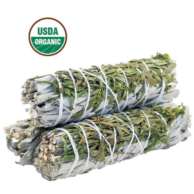 Organic White Sage & Ruda Rue Smudge Stick - Zen Collection