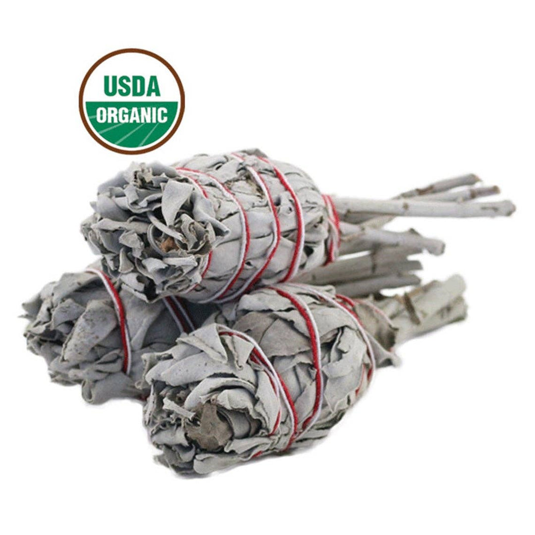 Organic California White Sage Torch - Zen Collection