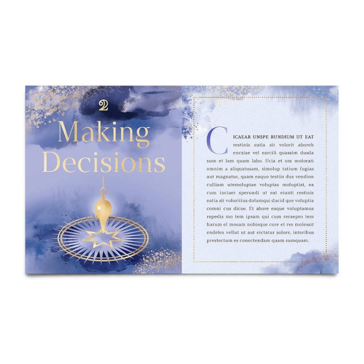 Pendulum Magic pages opening chapter 2, Making Decisions