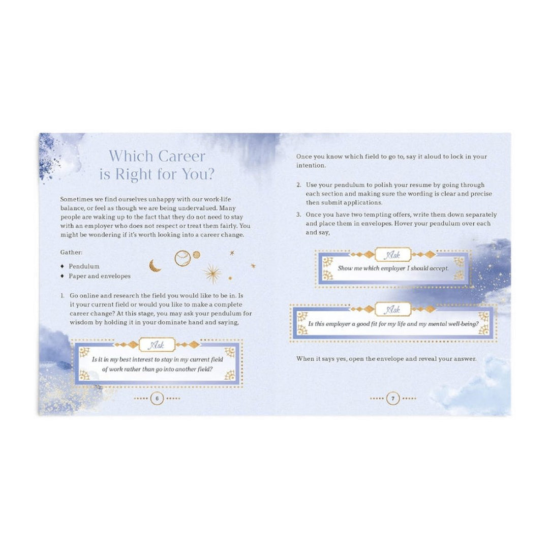 Pendulum Magic pages on Which Career Is Right for You?