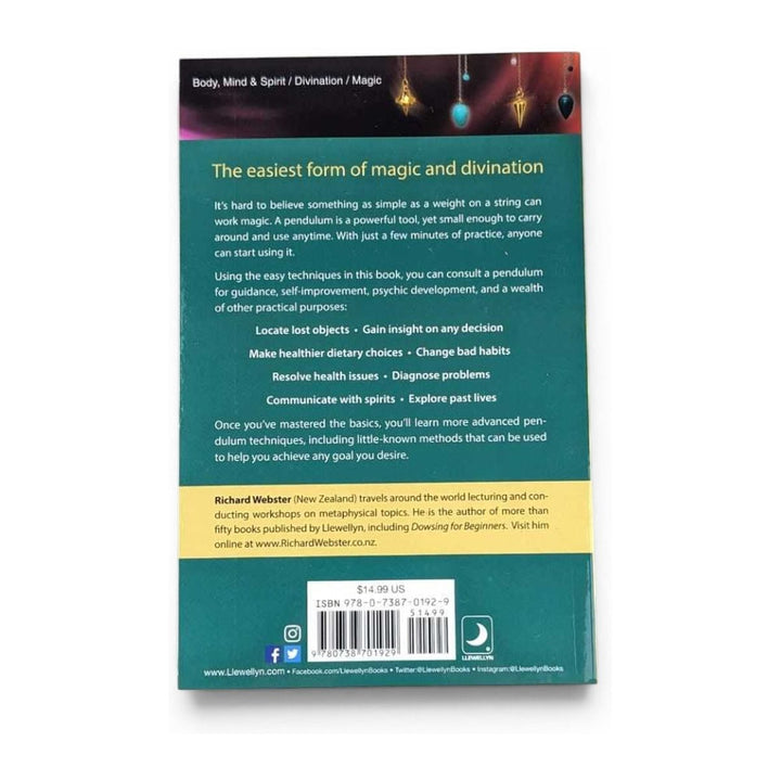 Pendulum Magic for Beginners back cover