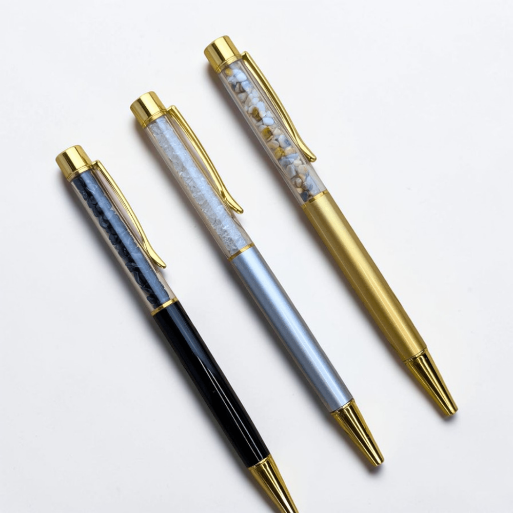 Stylish pens infused with healing crystals from a metaphysical store