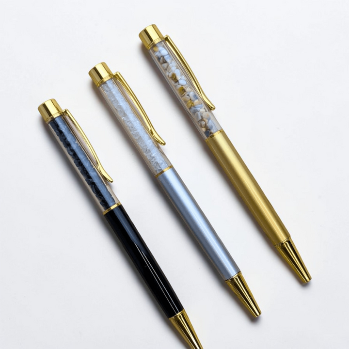 Stylish pens infused with healing crystals from a metaphysical store