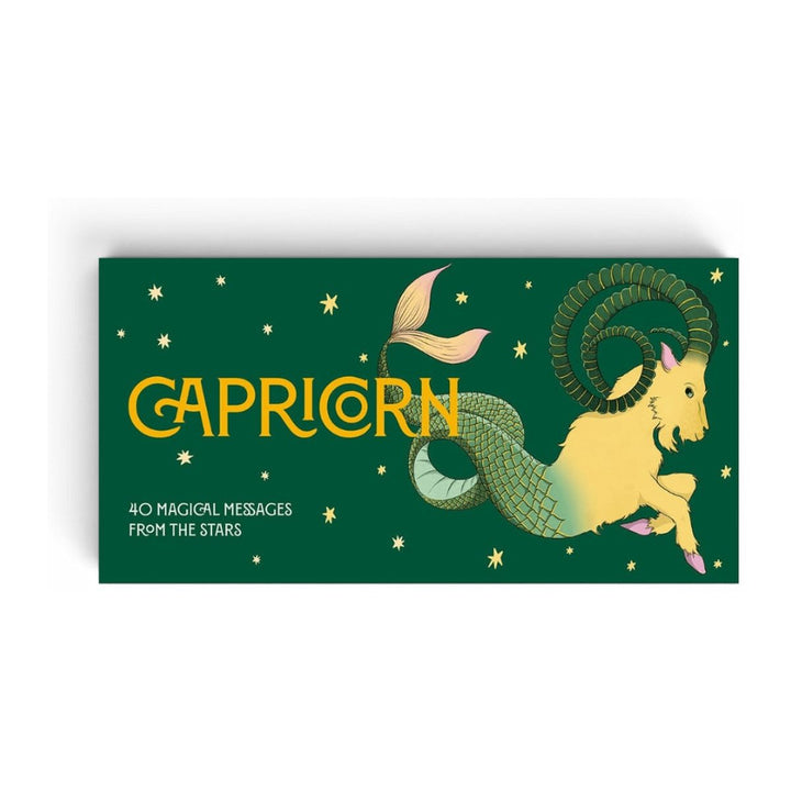 Pocket Zodiac: Capricorn cards box front, showing a sea-goat