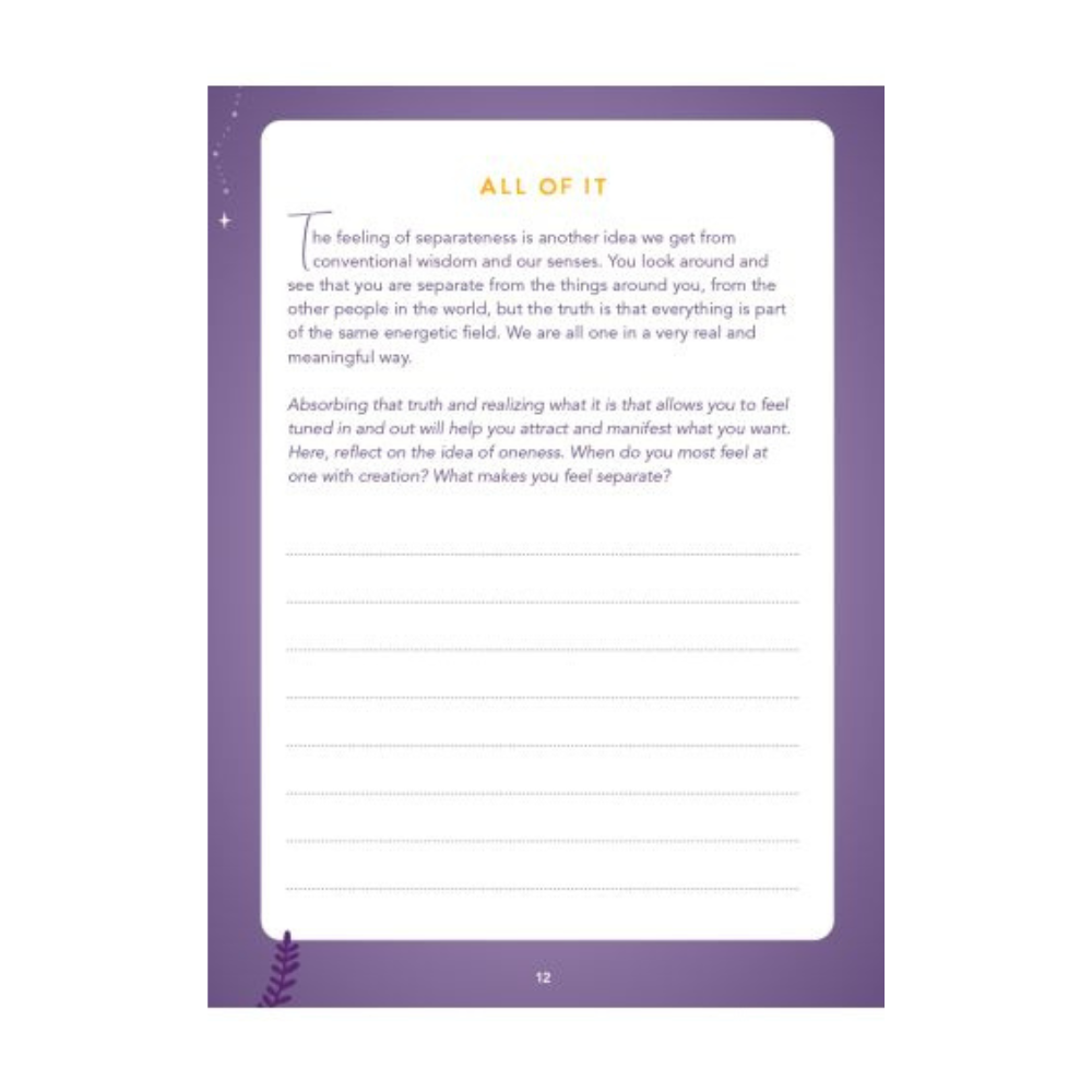 Positive Energy Journal for Setting Intentions and Goals