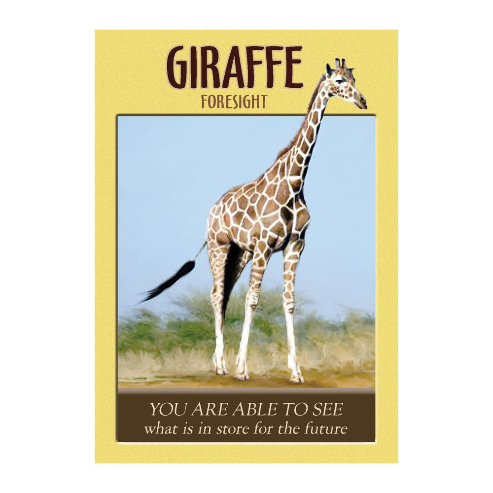 Giraffe card from the Power Animal Oracle Cards