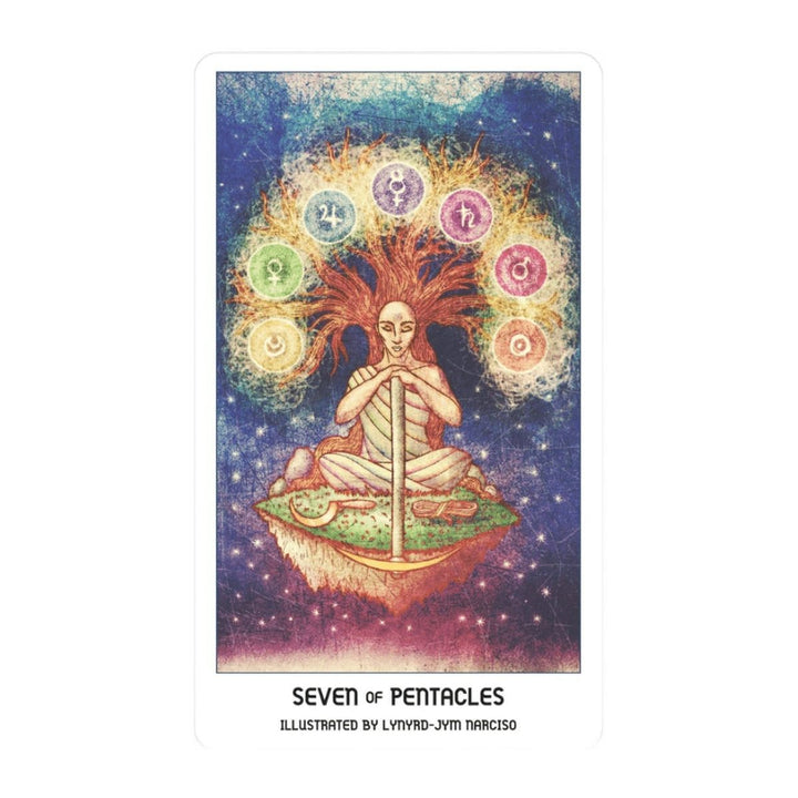 Seven of Pentacles card from the Pride Tarot