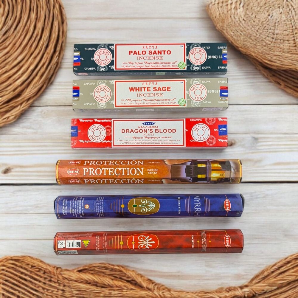 Protection Incense Set – 6-Pack for Energy Cleansing & Shielding