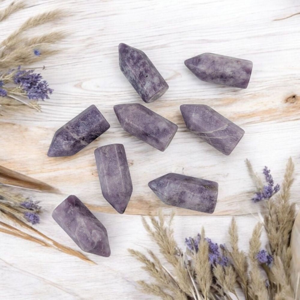 Natural Lepidolite Mini Point for Meditation