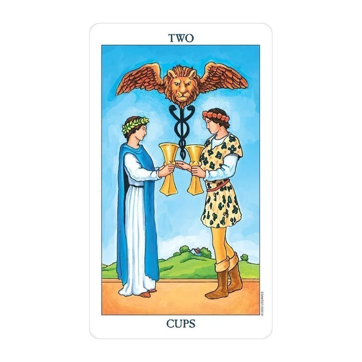 Two of Cups card from the Radiant Rider-Waite Tarot