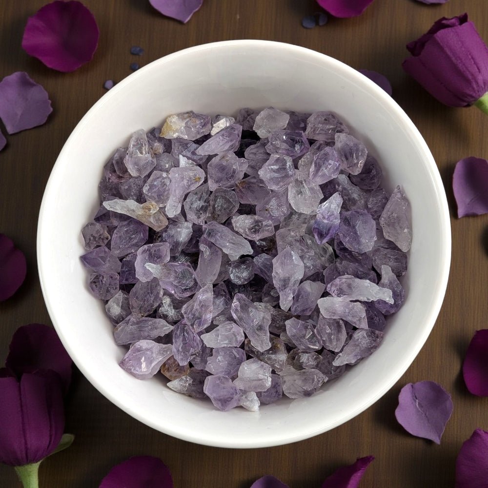 intuition enhancing raw amethyst crystals for crown chakra available at Zen Collection Metaphysical Stores in Barrie