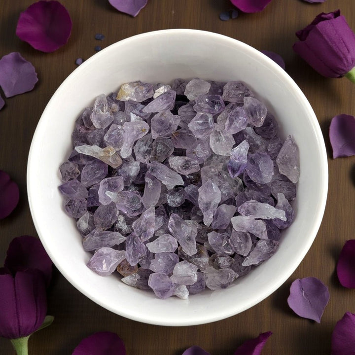 intuition enhancing raw amethyst crystals for crown chakra available at Zen Collection Metaphysical Stores in Barrie
