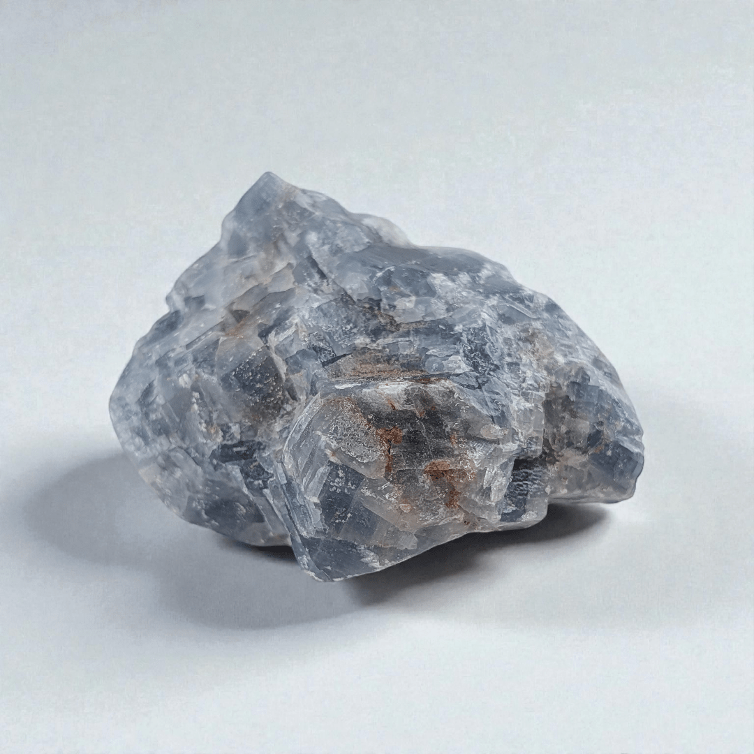 raw blue calcite crystal for releasing resentment available at zen collection spiritual store in Barrie 