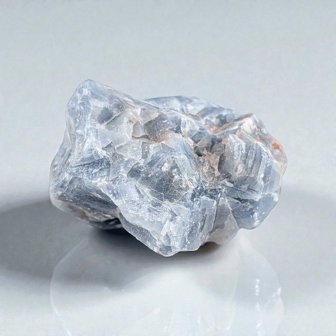 raw blue calcite crystal for releasing resentment available at zen collection spiritual store in Barrie 