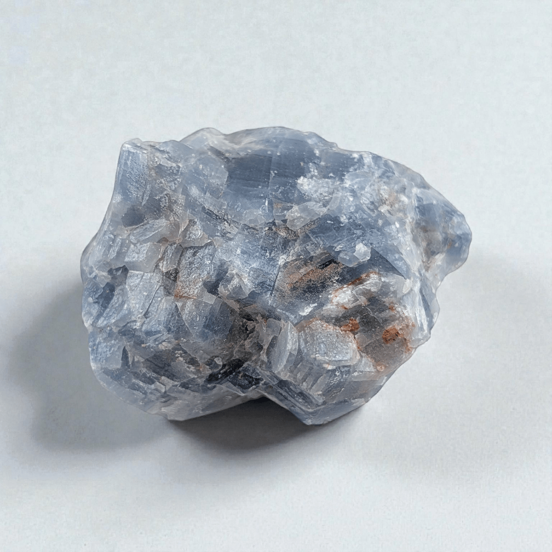 raw blue calcite crystal for releasing resentment available at zen collection spiritual store in Barrie 