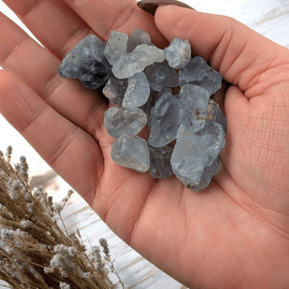 Natural Celestite crystal for calm and clarity