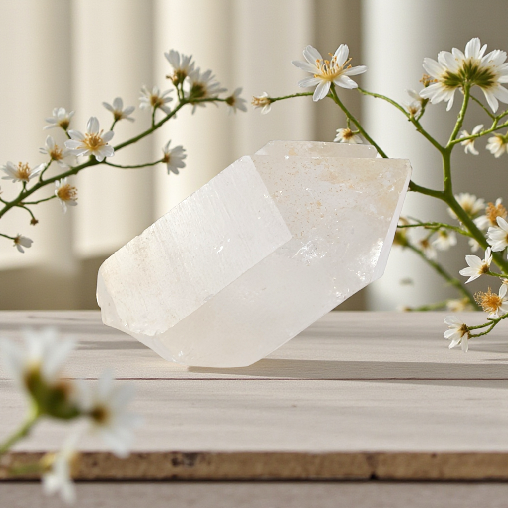 crown chakra clear quartz point for manifestation available at Zen Collection Crystal Stores Barrie