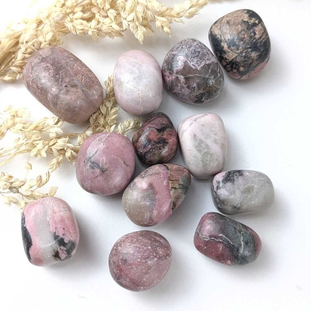 Rhodonite Tumbles - Zen Collection