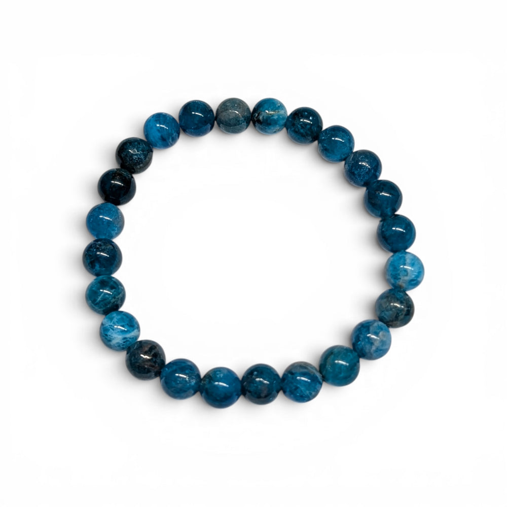 Authentic Blue Apatite Bracelet — Healing Crystal Jewellery | Zen Collection Barrie Ontario