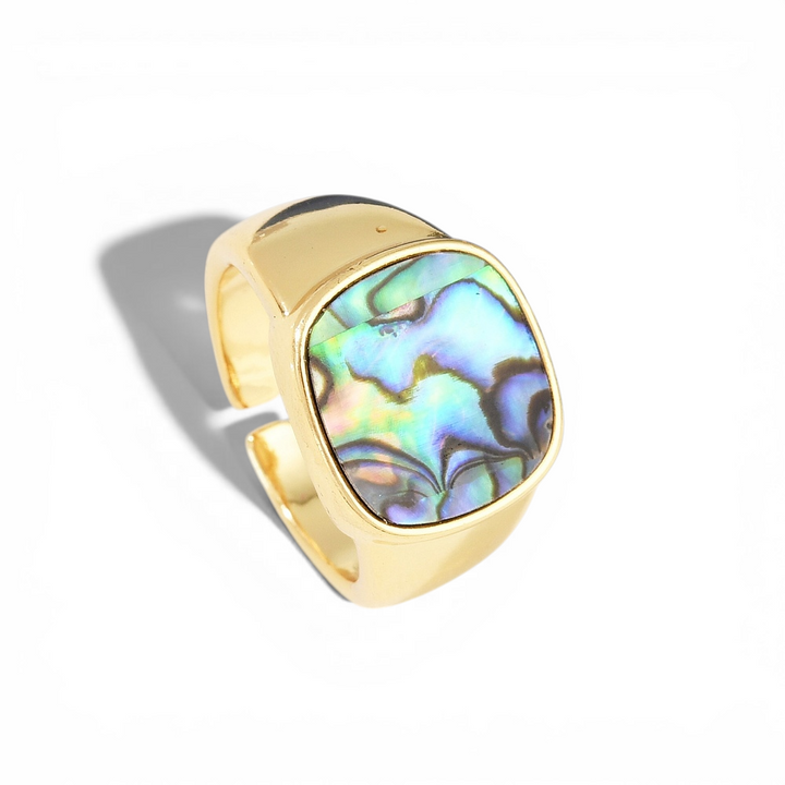 Abalone Shell Ring - Detail view | Crystal Shop Barrie Ontario