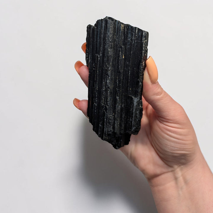 Black Tourmaline Raw Crystal Chunk