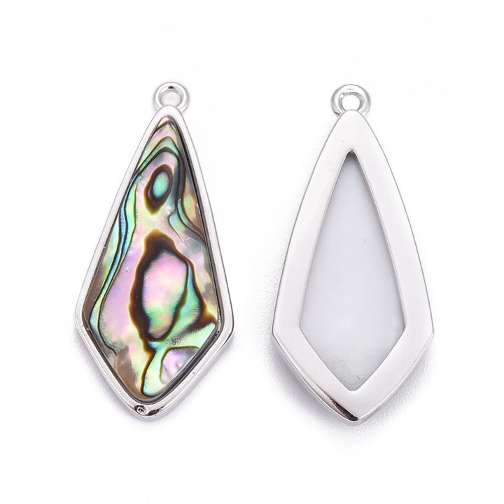 Diamond Abalone Shell Necklace - Alternate angle | Metaphysical Store Canada