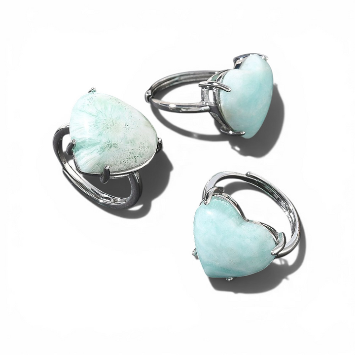 Natural Hemimorphite Crystal Ring - View 7 | Zen Collection