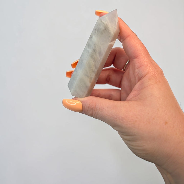 Blue Lace Agate Crystal Tower