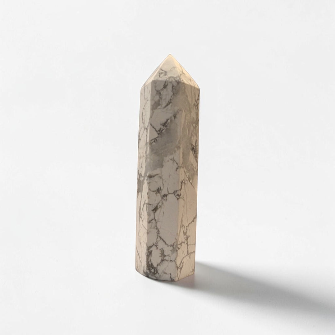 Howlite Crystal Tower