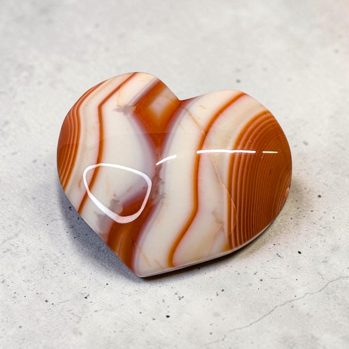 Carnelian Crystal Heart
