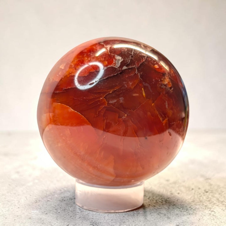 Carnelian Crystal Sphere