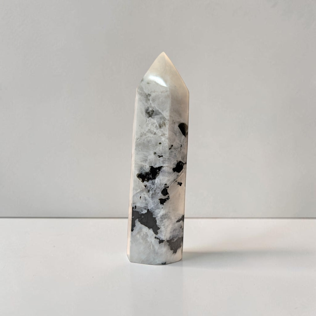 Rainbow Moonstone Crystal Tower