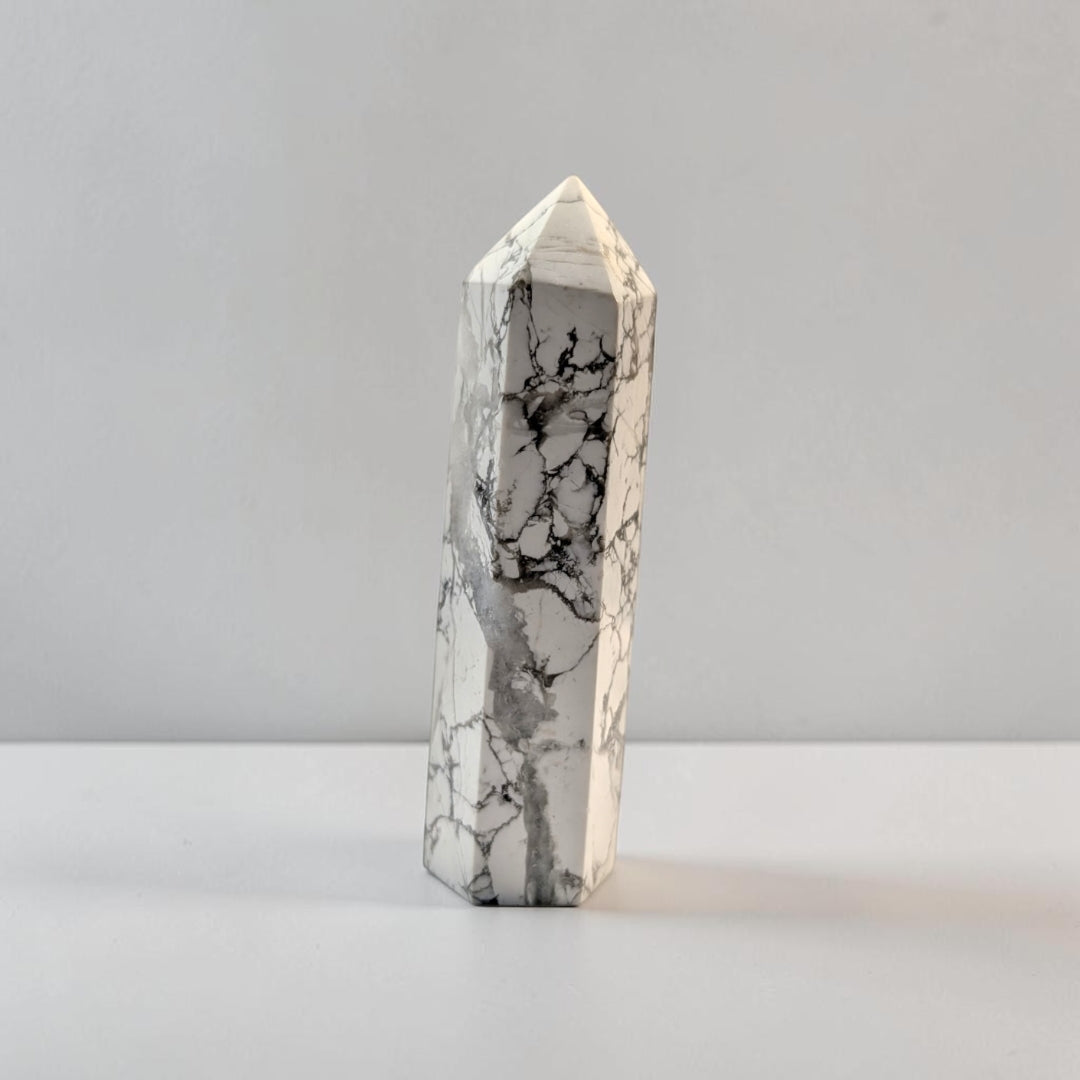Howlite Crystal Tower