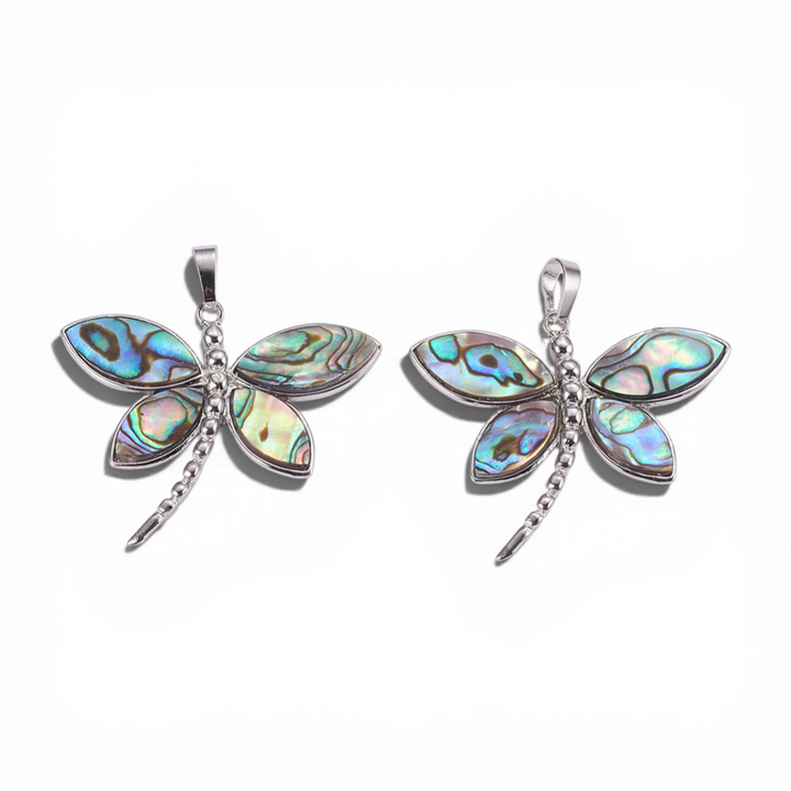 Dragonfly Abalone Shell Necklace - View 4 | Zen Collection