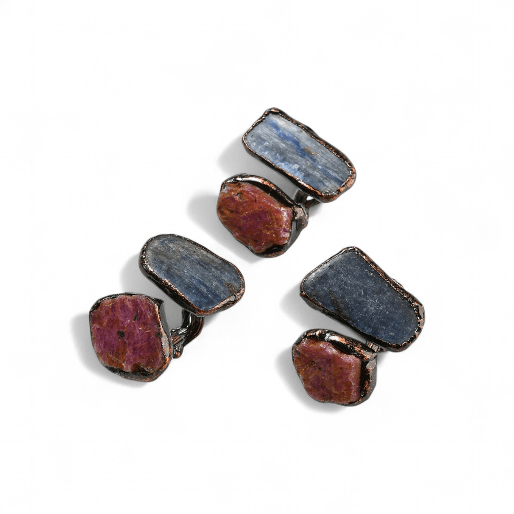 Ruby and Kyanite Ring — Ruby and Kyanite crystal ring — Zen Collection metaphysical store Barrie Ontario