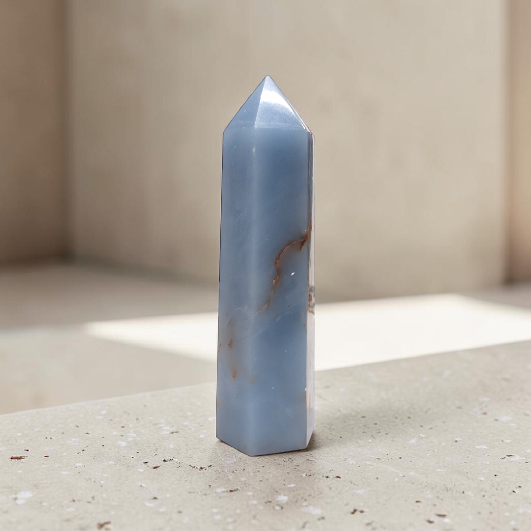Angelite Crystal Tower