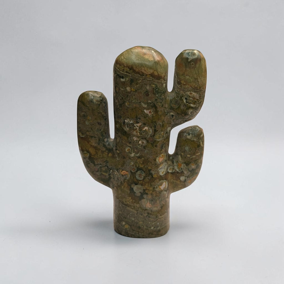 Rainforest Jasper Crystal Cactus