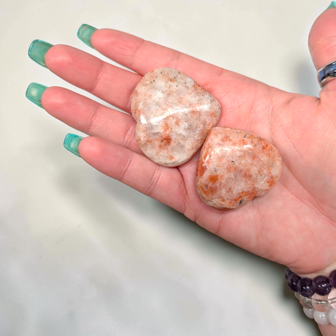 Sunstone Crystal Heart