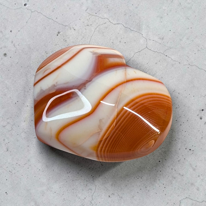 Carnelian Crystal Heart