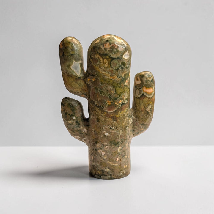 Rainforest Jasper Crystal Cactus