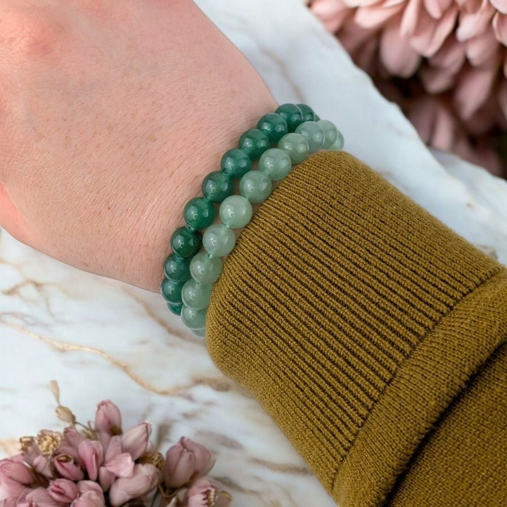Bracelet en aventurine verte